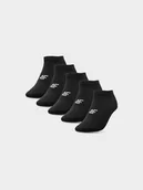 Skarpetki damskie - 4F Skarpety casual przed kostkę (5-pack) damskie - czarne 35-38 - miniaturka - grafika 1