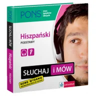 Książki do nauki języka hiszpańskiego - Pons praca zbiorowa Słuchaj i mów. Hiszpański. Podstawy + CD - miniaturka - grafika 1