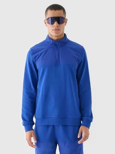 4F Bluza dresowa nierozpinana bez kaptura męska - niebieska XXL - Bluzy męskie 4F Bluza dresowa nierozpinana bez kaptura męska - niebieska XXL - Bluzy męskie - miniaturka - grafika 1