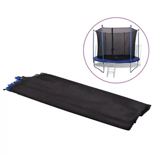 vidaXL Siatka do okrągłej trampoliny 3,05 m, PE, czarna - Akcesoria do trampolin - miniaturka - grafika 1