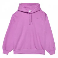 Bluzy sportowe damskie - Damska bluza dresowa nierozpinana z kapturem Champion Rochester Hooded Sweatshirt - fioletowa - CHAMPION - miniaturka - grafika 1