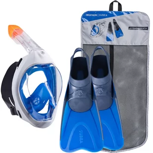 Zestaw do snorkelingu Subea maska Easybreath 500 + płetwy - Maski do nurkowania - miniaturka - grafika 1