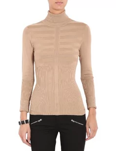 Morgan Sweter damski Pull Fin Col Roulé Mentos, brązowy (Camel), L - Swetry damskie - miniaturka - grafika 1
