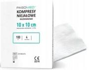 Paso Kompresy włókninowe niejałowe 30G 4 warstwy 10x10cm 100 sztuk Długi termin ważności! PASO-TRAD