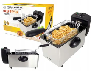 Frytkownica Frytownica Frytki Esperanza 3l 2000w - Frytownice gastronomiczne Frytkownica Frytownica Frytki Esperanza 3l 2000w - Frytownice gastronomiczne - miniaturka - grafika 1