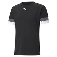 Koszulki męskie - PUMA PUMA Koszulka męska Teamrise Jersey Puma Black-smoked Pearl-puma White L 704932 - miniaturka - grafika 1