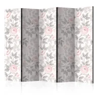 Parawany - Parawan 5-częściowy - Akwarelowe róże II [Room Dividers] (rozmiar 225x172) - miniaturka - grafika 1