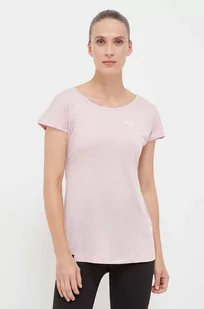 Salewa t-shirt sportowy Puez Melange kolor różowy - Koszulki sportowe damskie - miniaturka - grafika 1