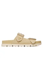 Klapki i japonki damskie - Guess Klapki FLTFST SUE03 Beżowy - miniaturka - grafika 1