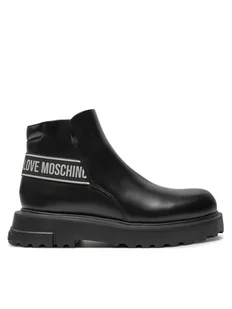 LOVE MOSCHINO Botki JA21024G1LIA0000 Czarny - Botki damskie - miniaturka - grafika 1
