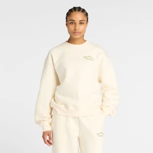 Bluza damska New Balance WT53516PEF beżowa - Bluzy damskie - miniaturka - grafika 1