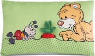 Maskotki i pluszaki - NICI NICI 49449 Maskotka poduszka Miś Mielo z rzodkiewką 2D 43x25cm GREEN - miniaturka - grafika 1