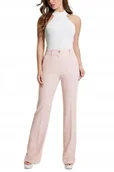 Spodnie damskie - GUESS RÓŻOWE SPODNIE CYGARETKI Z NISKIM STANEM CASUAL S 2CA - miniaturka - grafika 1