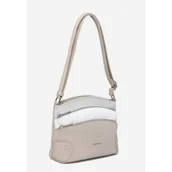 Torebki damskie - Zgrabna Beżowa Listonoszka Luigisanto Praktyczna Torebka Skóra Eko - miniaturka - grafika 1