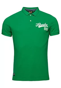 Superdry Polo Haft Bluza męska, Botaniczny zielony, S - Bluzy męskie - miniaturka - grafika 1