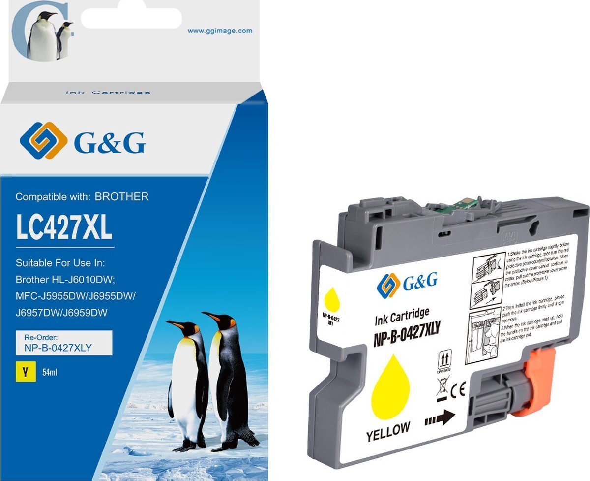 Tusz G&G G&G kompatybilny ink / tusz z LC-427XLY, NP-B-0427XLY, yellow