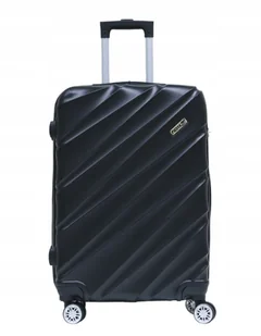 Fiesta Walizka Średnia 63L Bagaż Torba Podróżna 8 Kółek Black - Torby podróżne - miniaturka - grafika 1