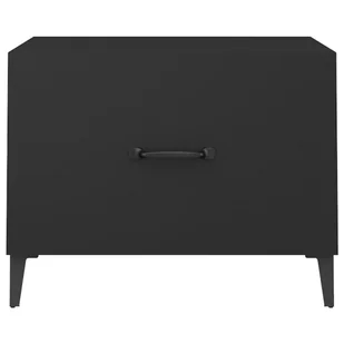 Lumarko Stoliki kawowe z metalowymi nogami, 2 szt., czarne, 50x50x40 cm - Ławy i stoliki kawowe - miniaturka - grafika 8