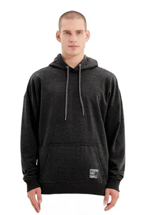 TRENDYOL MAN BLUZA MĘSKA Z KAPTUREM CZARNA MELANŻ KANGURKA XL 5DA - Bluzy męskie TRENDYOL MAN BLUZA MĘSKA Z KAPTUREM CZARNA MELANŻ KANGURKA XL 5DA - Bluzy męskie - miniaturka - grafika 1