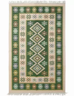 MULTI-DECOR Dywan Kilim zielony 120 x 180 cm - Dywany - miniaturka - grafika 1