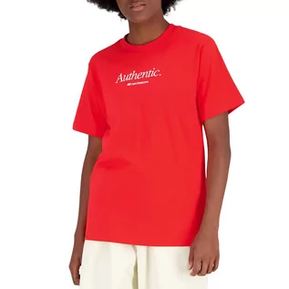 Koszulki sportowe damskie - Koszulka New Balance WT31551TRD - czerwona - grafika 1