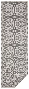 Szaro-kremowy chodnik odpowiedni na zewnątrz NORTHRUGS Jardin, 80x350 cm - Dywany zewnętrzne - miniaturka - grafika 1