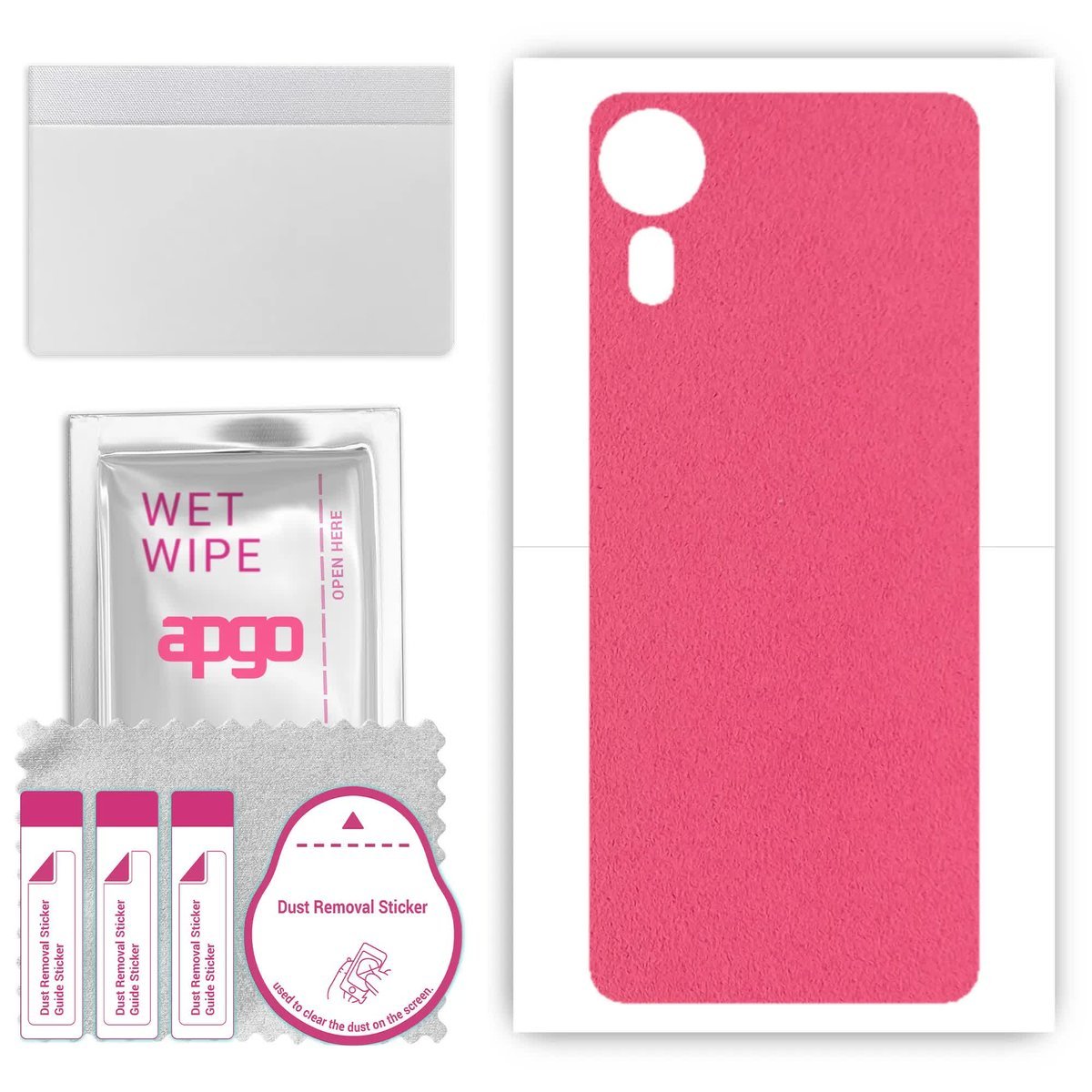 Folia naklejka skórka strukturalna na TYŁ Zamsz do Samsung Galaxy XCover 5 - Zamsz Różowy - apgo SKINS