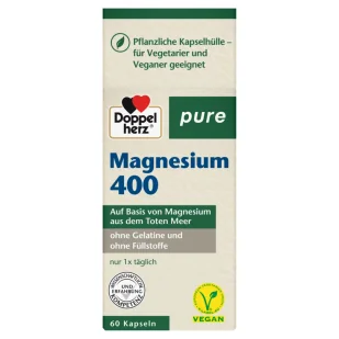 Doppelherz® pure Magnez 400, 60 kapsułek - Witaminy i minerały - miniaturka - grafika 1
