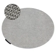 Dywany - Dywan CASABLANCA LOOP koło jasny szary pętelkowy, miękki koło 100 cm - miniaturka - grafika 1