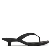 Klapki i japonki damskie - Japonki Calvin Klein Flip Flop Kitten Heel Thong Tpu HW0HW02965 Czarny - miniaturka - grafika 1