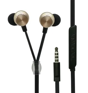 Douszny zestaw suchawkowy stereo 2GO Luxury Zoto w stylu zamka byskawicznego - Słuchawki bluetooth - miniaturka - grafika 1