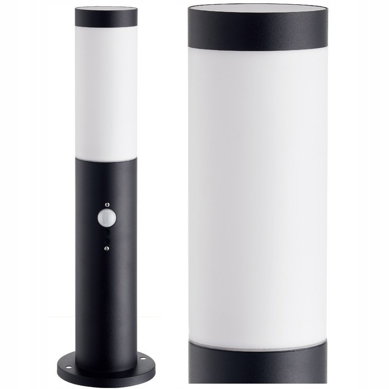 SuperLED Lampa Ogrodowa stojąca Słupek 45 cm E27 z czujnikiem ruchu