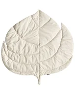 Maty edukacyjne - Mata do zabawy liść 110 x 110 cm złamana biel OLIMP - miniaturka - grafika 1