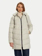 Kurtki damskie - Kaffe Kurtka zimowa Susanne 10508810 Beżowy Regular Fit - miniaturka - grafika 1