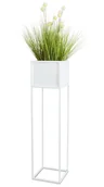 Kwietniki - Nowoczesny kwietnik stojak biały 90 cm 10-1590/90/bialy - miniaturka - grafika 1
