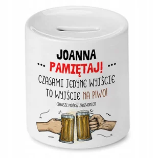 Skarbonka 330 ml Dla Emilii Córki Dziecka Prezent z Nadrukiem ze Zdjęciem + Opakowanie na prezent (wzór 01) - Skarbonki - miniaturka - grafika 1