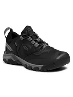 Buty trekkingowe męskie - Keen Trekkingi Ridge Flex Wp M 1024916 Czarny - miniaturka - grafika 1