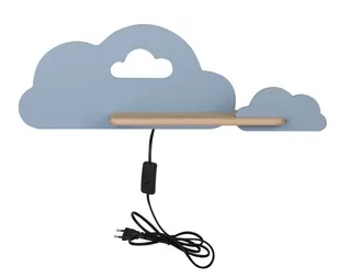 LED Kinkiet dla dzieci z półką CLOUD LED/5W/230V niebieski - Wyposażenie pokoiku dziecięcego - miniaturka - grafika 1