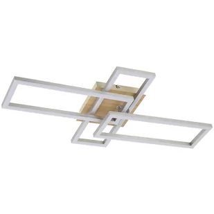 Rabalux Ashton 6590 plafon lampa sufitowa 1x24W LED 4000K biały/chrom - Lampy sufitowe - miniaturka - grafika 1