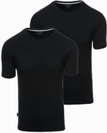 Koszulki męskie - Zestaw męskich t-shirtów z okrągłym dekoltem - czarna V5 Z101 S - miniaturka - grafika 1