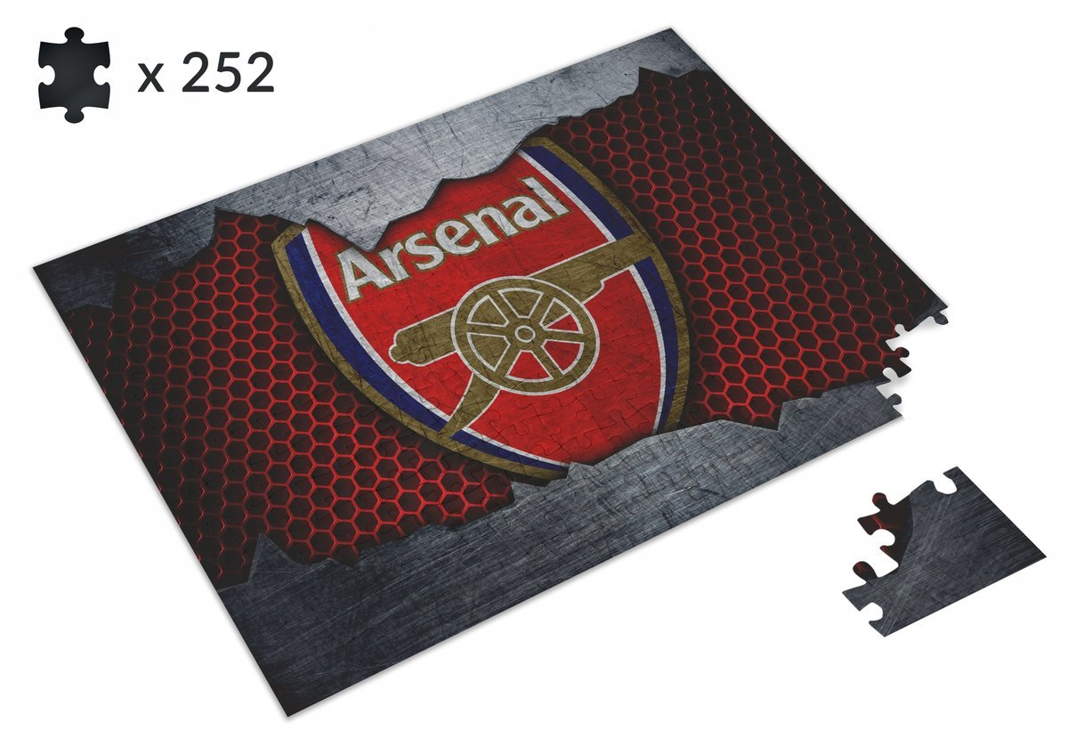 PUZZLE ARSENAL LONDYN + IMIĘ 252 el