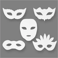 Pozostałe akcesoria dla plastyków - Creativ Company A/S Maski papierowe, Maskarada, 16 sztuk - miniaturka - grafika 1