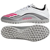 Piłka nożna - Buty adidas F50 MESSI Club TF JP7445 biały 41 1/3 - miniaturka - grafika 1