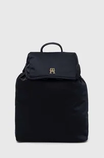 Tommy Hilfiger plecak damski kolor granatowy duży gładki - Plecaki - miniaturka - grafika 1