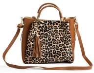 Torebki damskie - Torba skórzana - Shopper - panterka (7211) BOSCCOLO - miniaturka - grafika 1