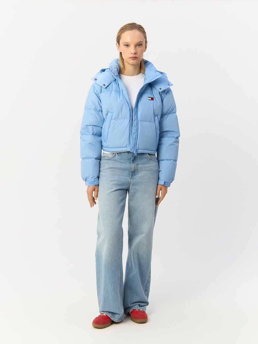 TOMMY HILFIGER DAMSKA KURTKA PUCHOWA NIEBIESKA M 12DA