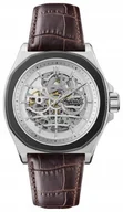 Zegarki męskie - Zegarek męski INGERSOLL I09307 brązowy klasyczny skeleton - miniaturka - grafika 1