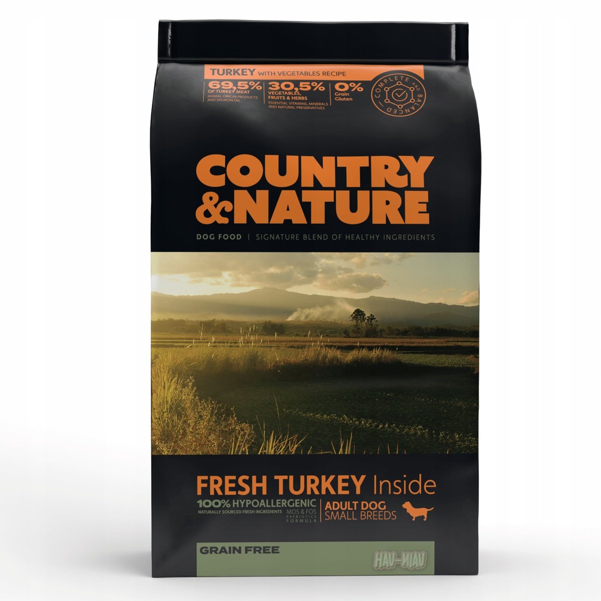 COUNTRY&NATURE Lamb with Turkey Recipe 2 kg jagnięcina z indykiem dla psów wszystkich ras 