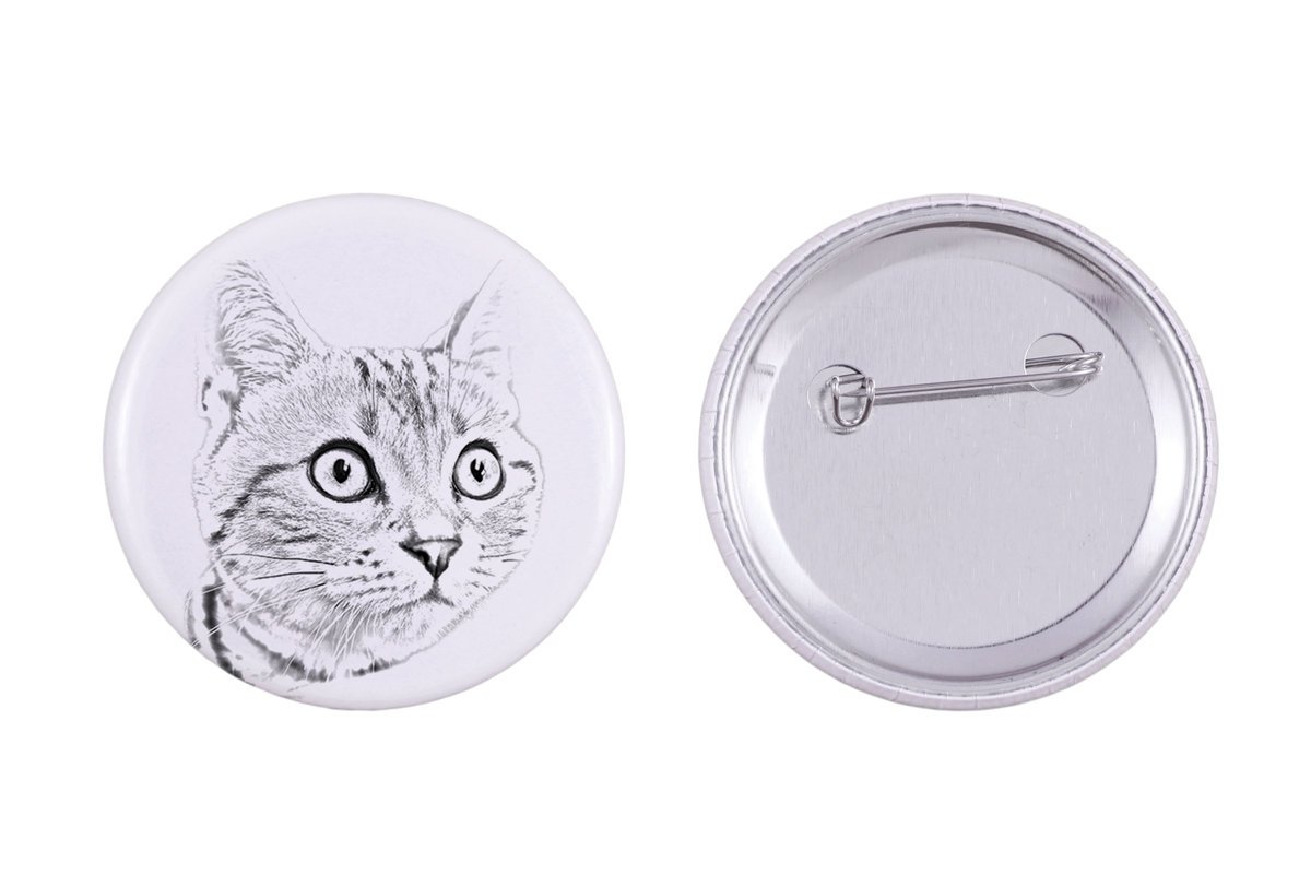 Amerykański krótkowłosy - ozdoba plecaka, personalizowana przypinka, idealny gadżet dla miłośników zwierząt marki Art-Dog