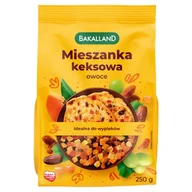 Bakalie - Bakalland Mieszanka keksowa owoce 250 g - miniaturka - grafika 1